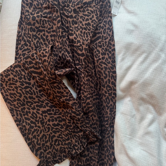 NWT Anthropologie - The Colette Ruffle-Hem Crop Wide-Leg Pants by Maeve - Picture 3 of 3